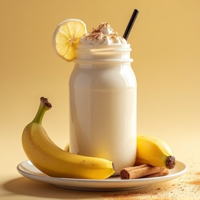 Creamy Banana-Cinnamon Protein Smoothie