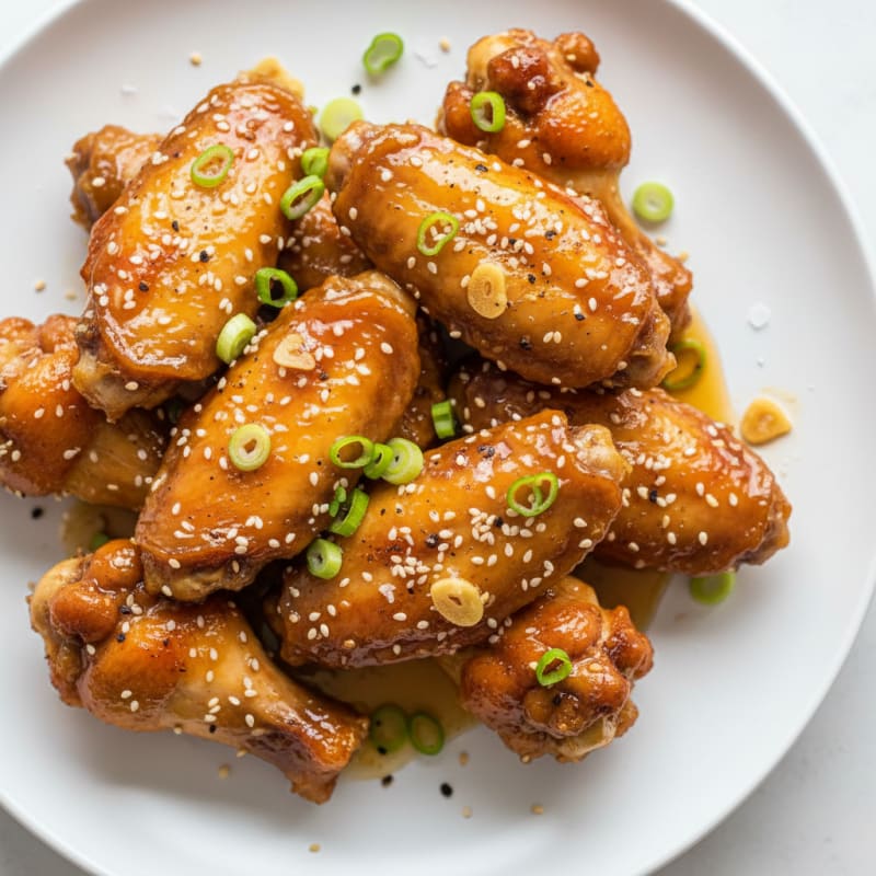 Honey-Garlic Glazed Chicken Wings