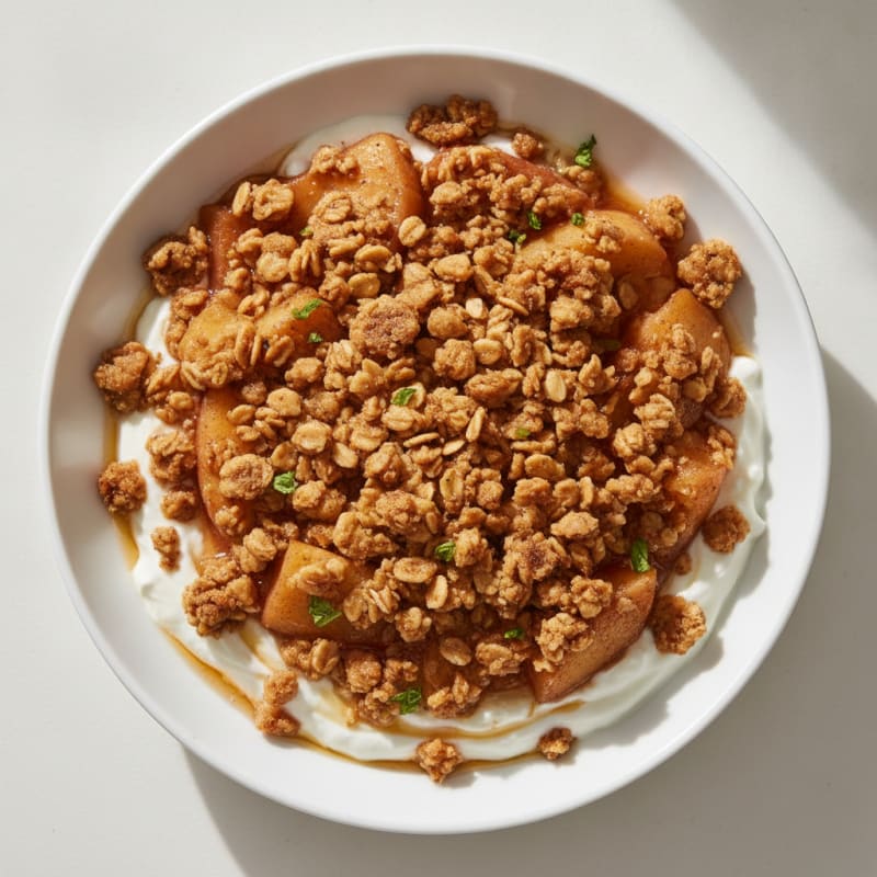 Baked Cinnamon Apple Crumble