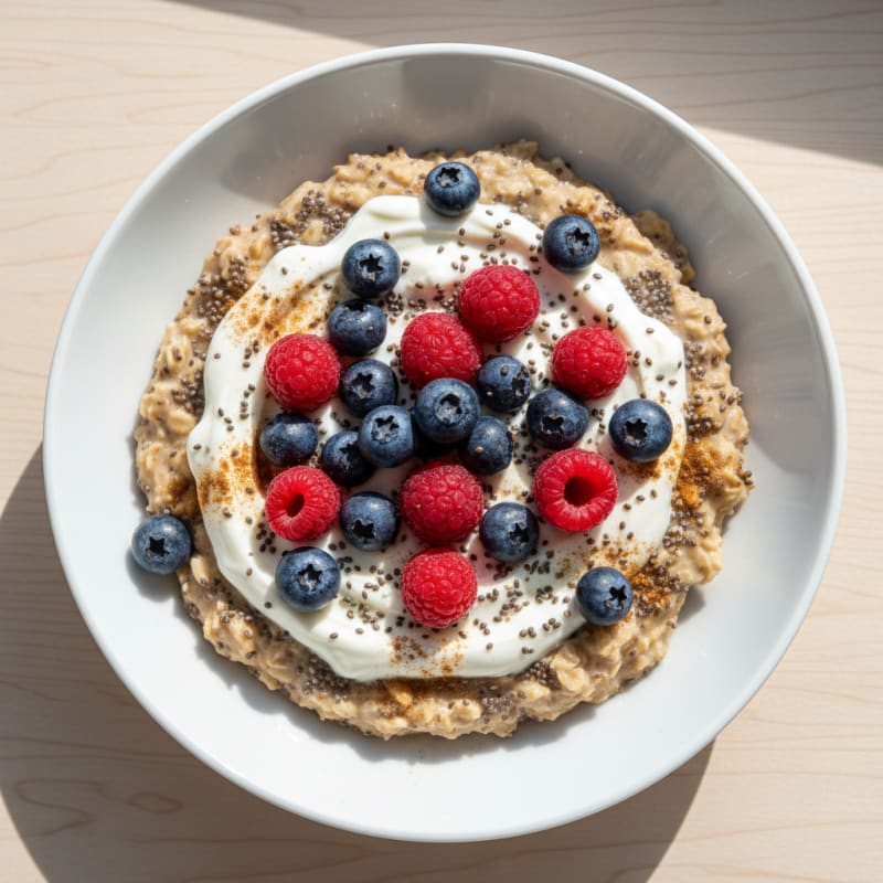Berry Chia Oatmeal Power Bowl