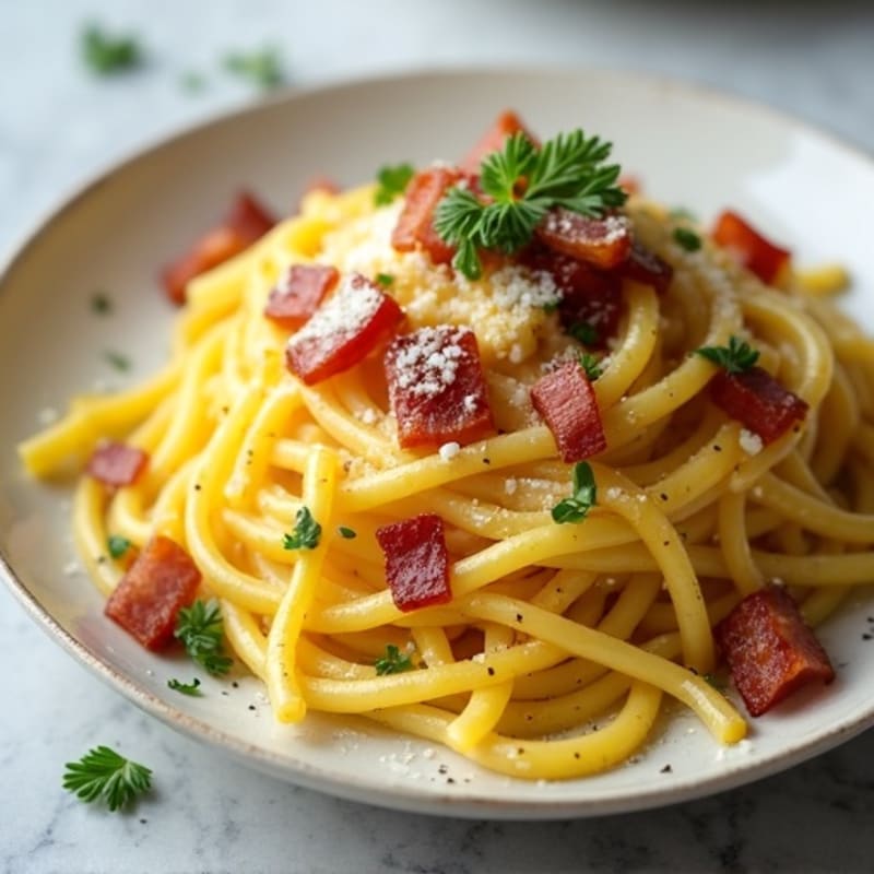 Creamy Turkey Bacon Spaghetti Squash Carbonara