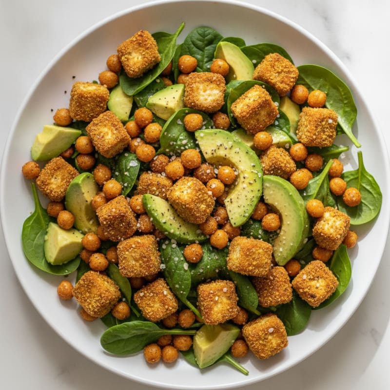 Roasted Chickpea and Avocado Salad