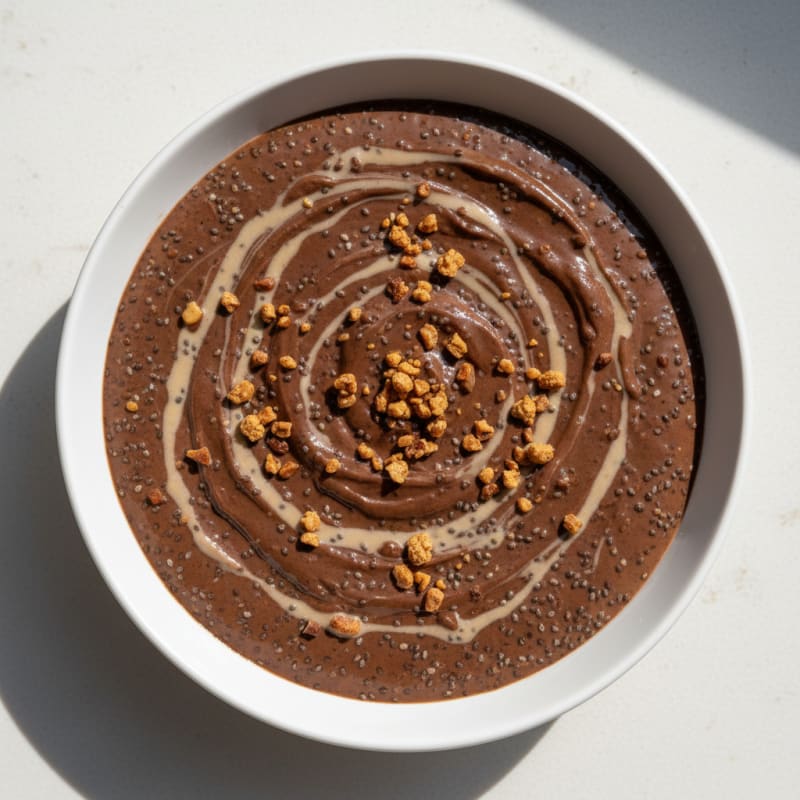 Chocolate Protein Pudding with Chia Seeds