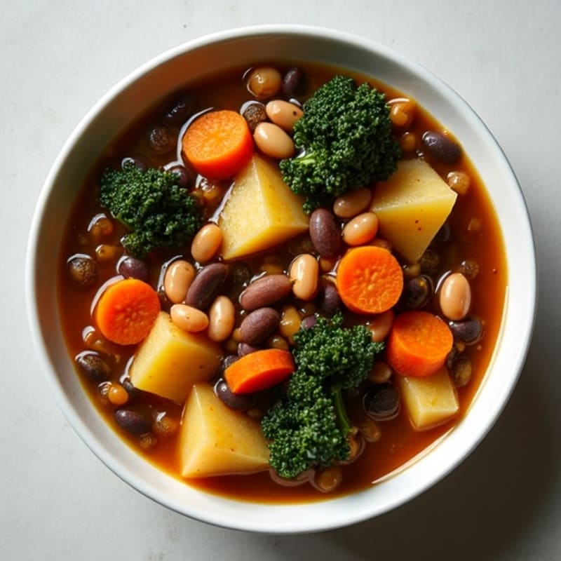 Hearty Root Vegetable and Bean Stew