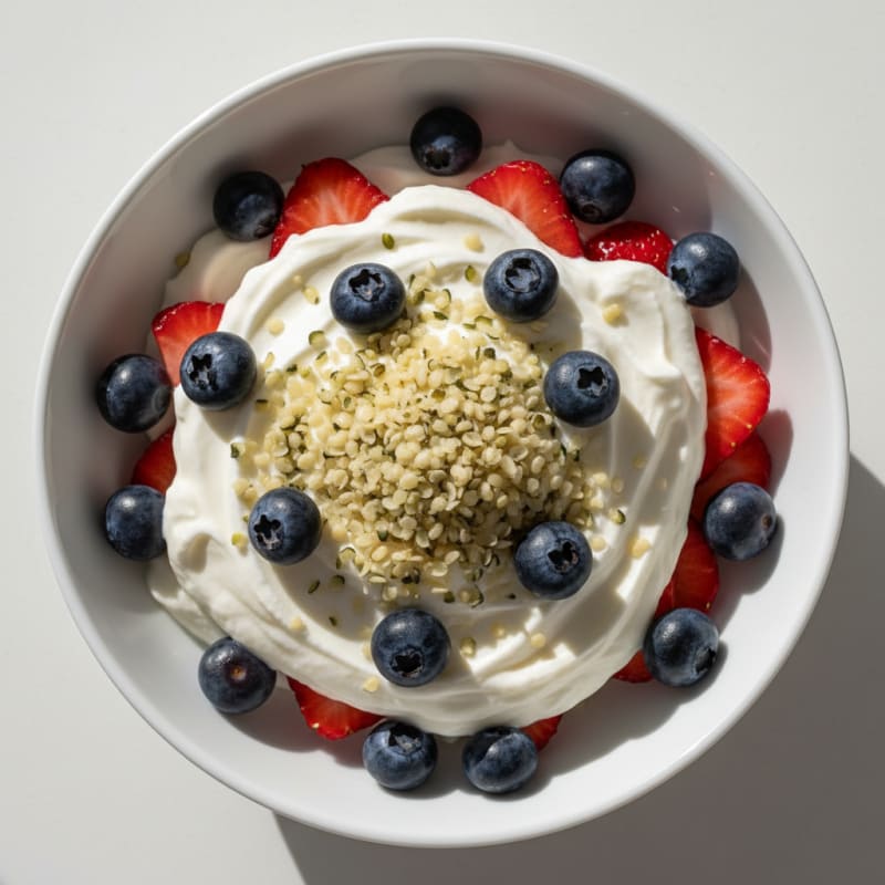 Silky Greek Yogurt Protein Parfait with Berries