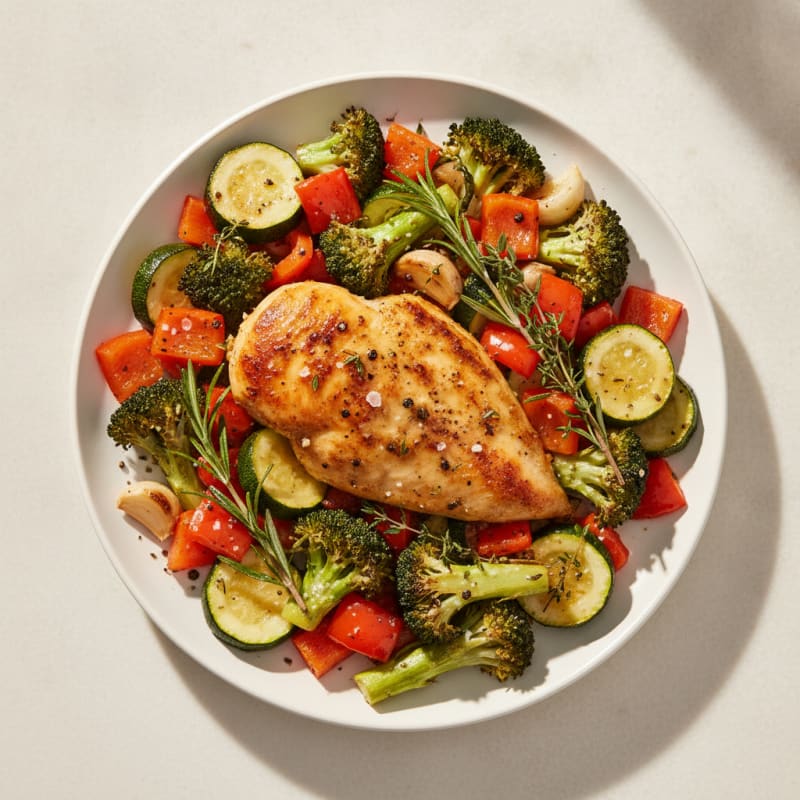 Lemon Herb Chicken and Roasted Vegetables