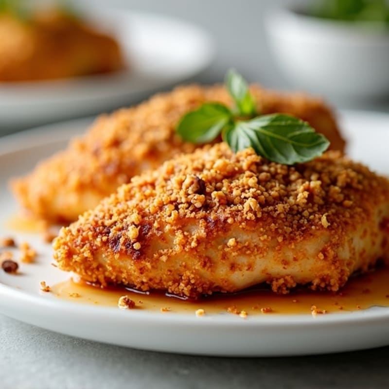 Crispy Oven-Baked Almond-Crusted Chicken