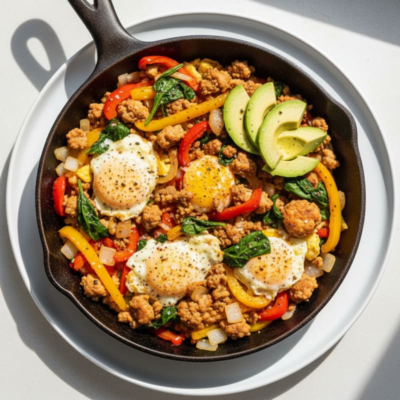 Hearty Grand Slam Breakfast Skillet