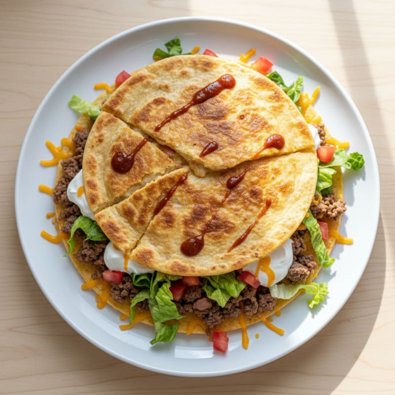 Seasoned Ground Beef Crunchwrap Supreme
