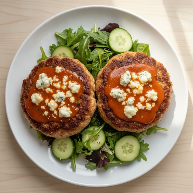 Buffalo Blue Cheese Burgers