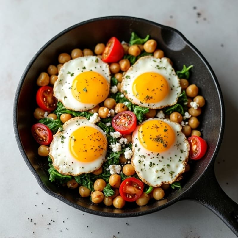 Protein-Packed Mediterranean Egg Skillet