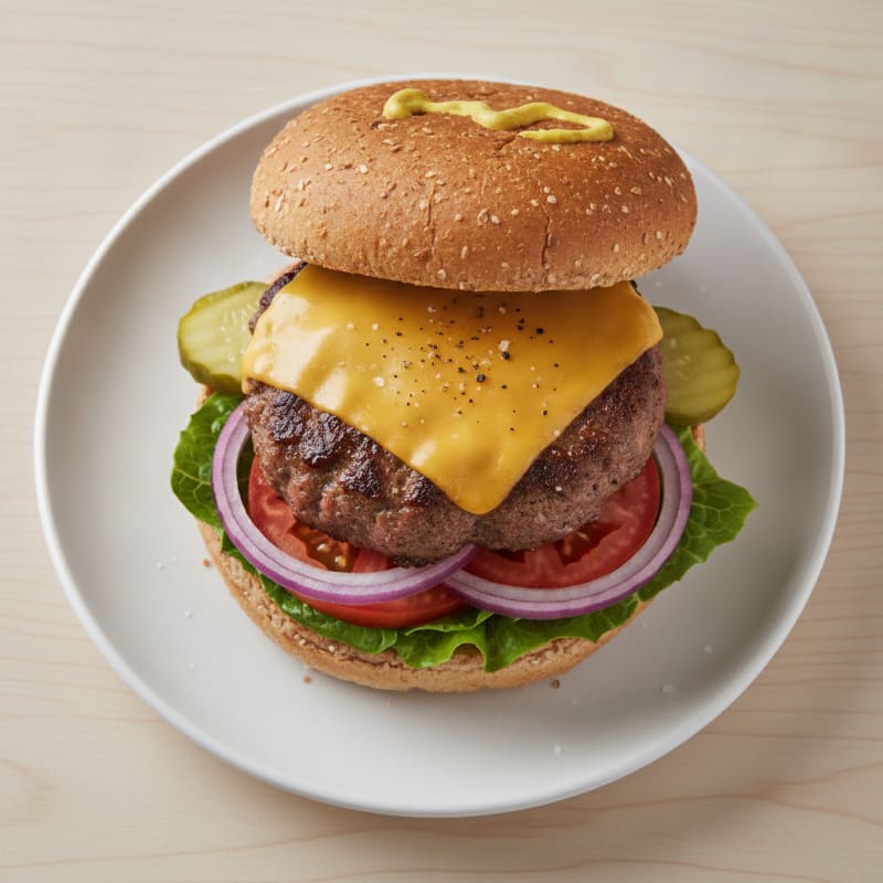 Classic Beef Burger with all the Fixings