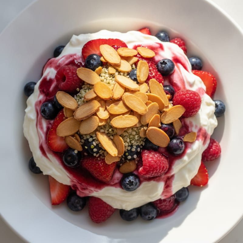 Creamy Greek Yogurt Protein Parfait with Mixed Berries