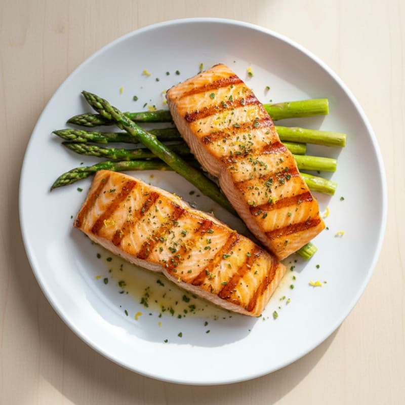 Golden Lemon-Herb Grilled Salmon