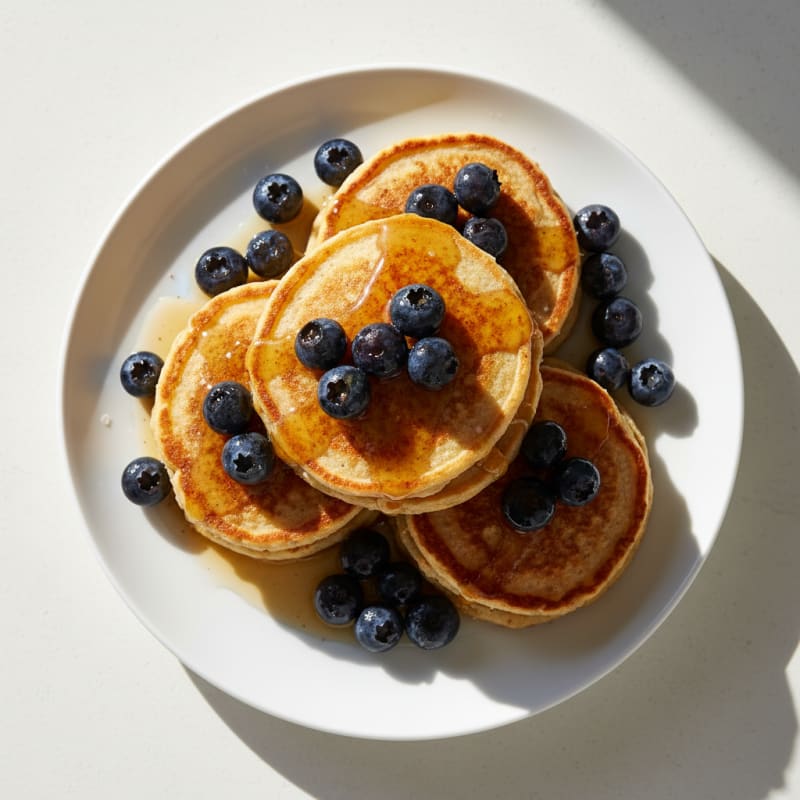 Golden Maple-Glazed Pancake Stacks
