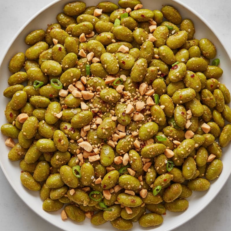 Spicy Chili-Lime Edamame Crunch
