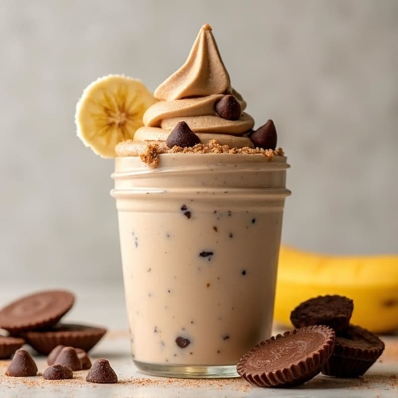 Creamy Peanut Butter Cup Protein Ice Cream