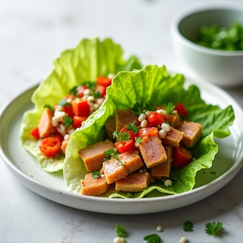Fresh Spicy Tuna Lettuce Wraps
