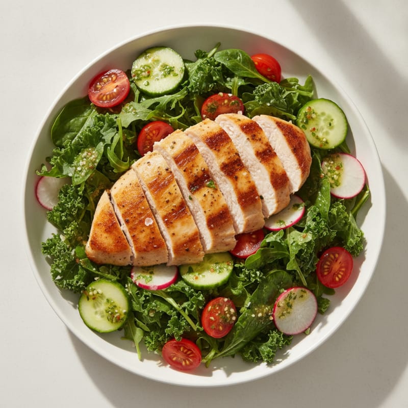 Garden Greens with Herb Vinaigrette