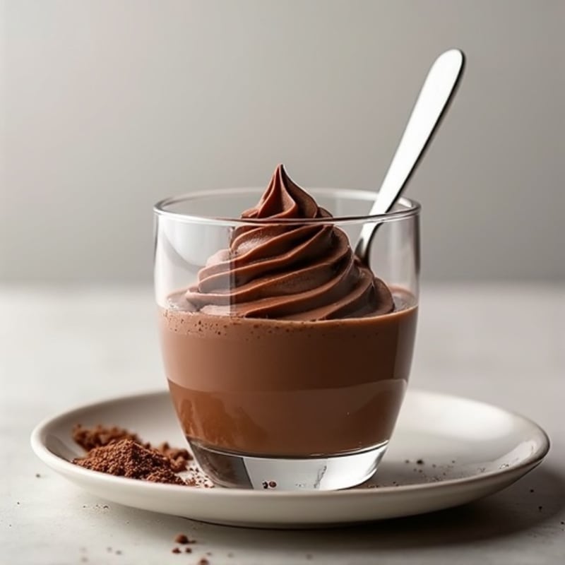 Silky Chocolate Protein Pudding with Greek Yogurt