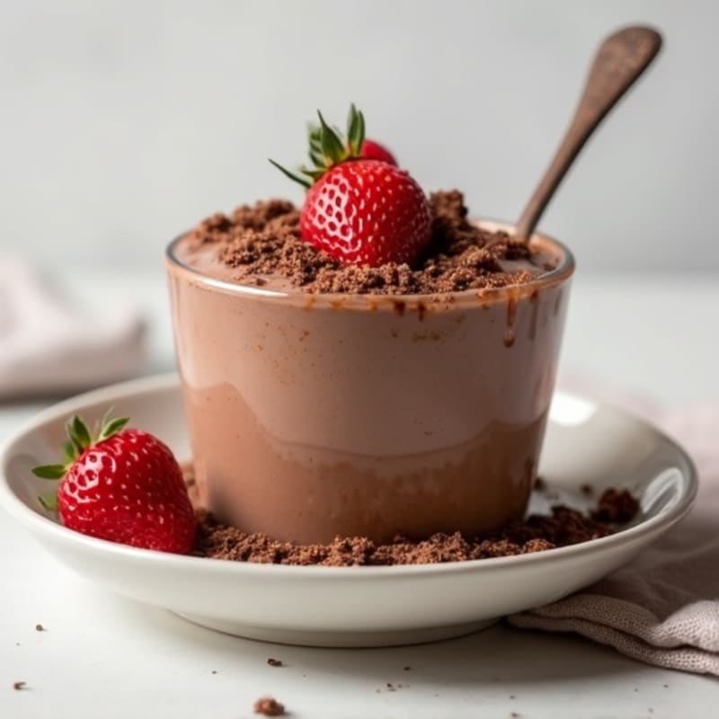 Silky Chocolate Protein Pudding with Greek Yogurt