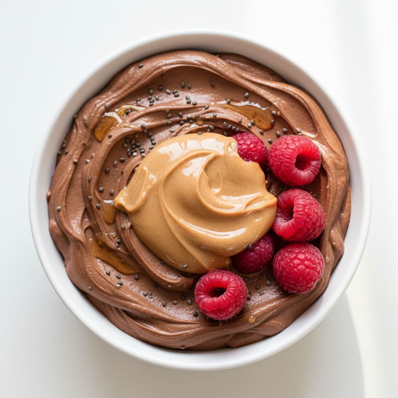 Silky Chocolate Protein Pudding with Greek Yogurt