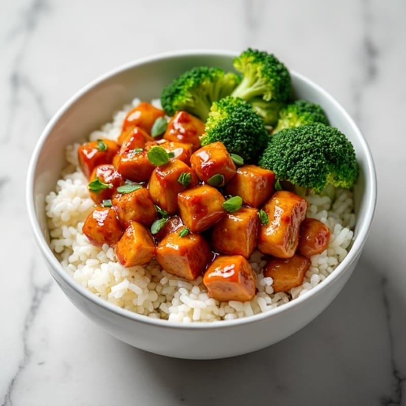 Sticky Ginger-Garlic Teriyaki Chicken Bowl