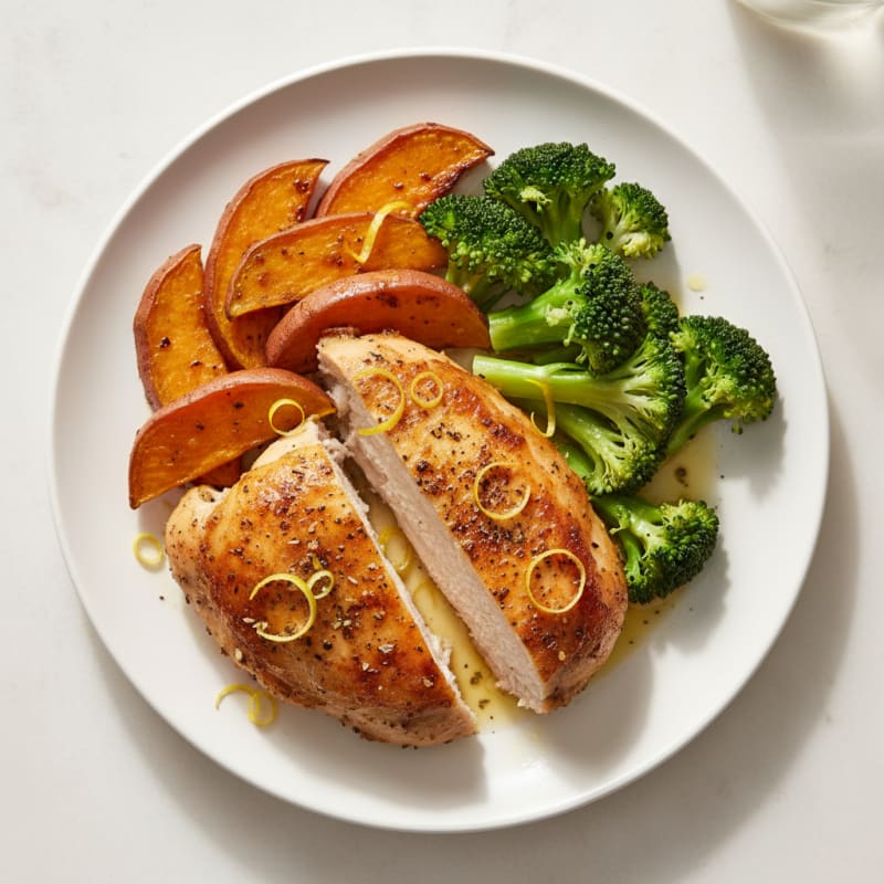 Crispy Lemon-Herb Roasted Chicken