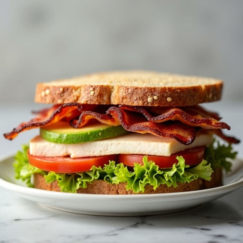 Lean Turkey and Crispy Bacon Club Sandwich