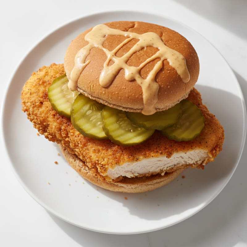 Buttermilk Fried Chicken Sandwich with Pickles