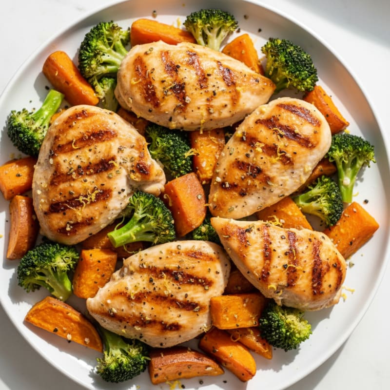Zesty Lemon Herb Chicken with Roasted Vegetables