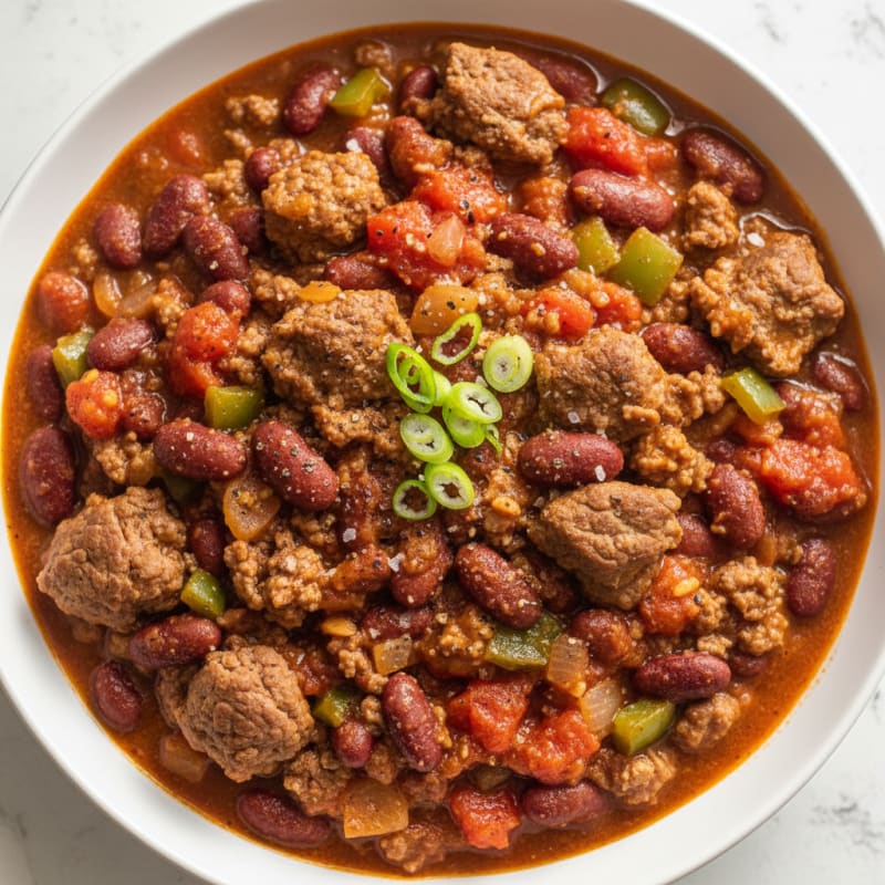 Hearty Slow Cooker Beef Chili