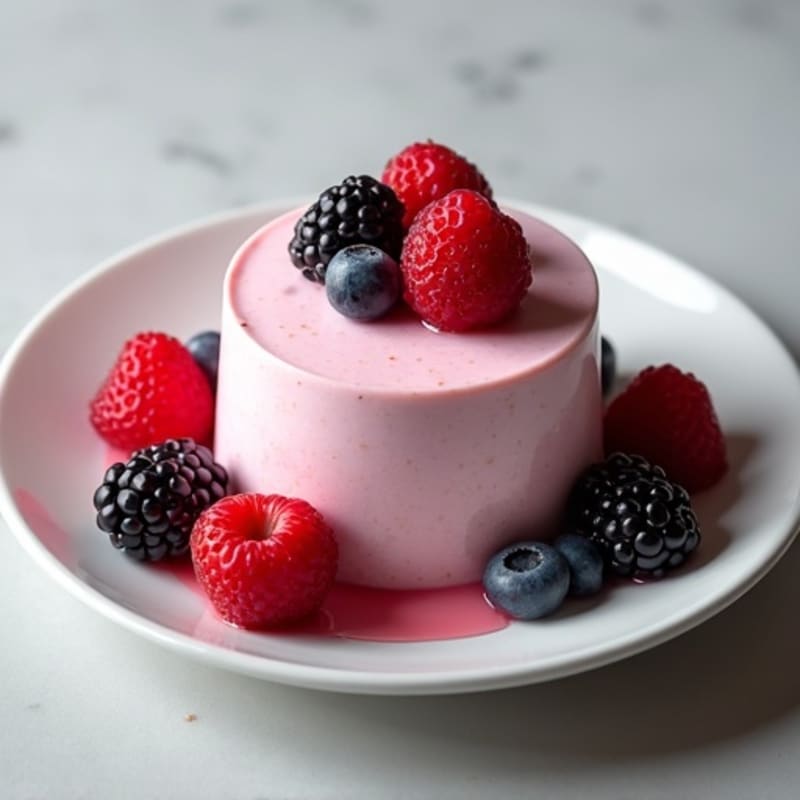 Silky Greek Yogurt Protein Mousse with Mixed Berries