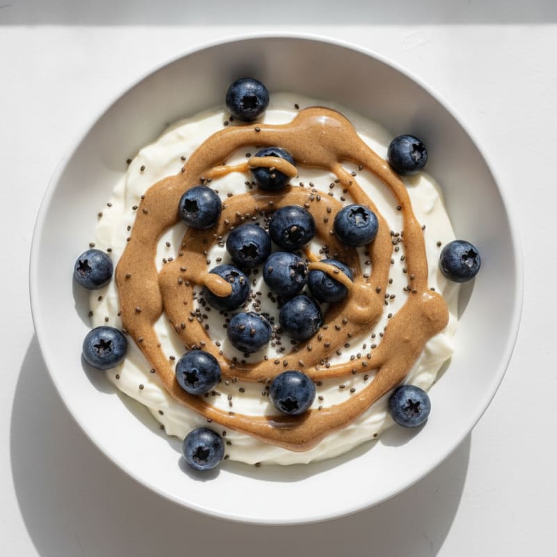Silky Greek Yogurt Protein Pudding with Berries