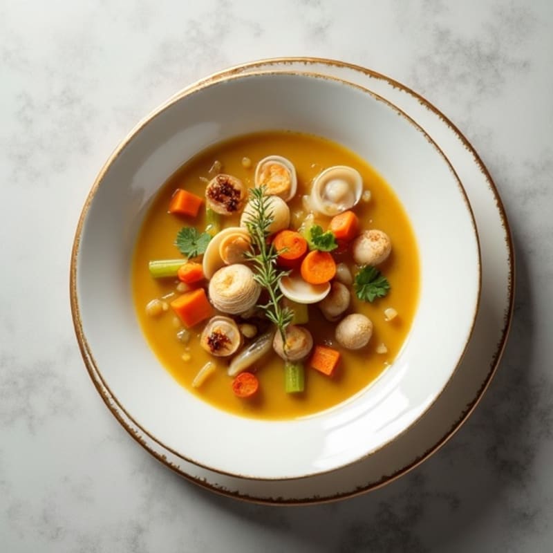 Creamy Clam and Root Vegetable Soup