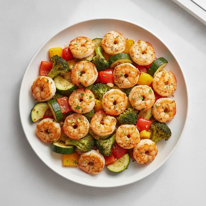Garlic Herb Shrimp with Roasted Vegetables