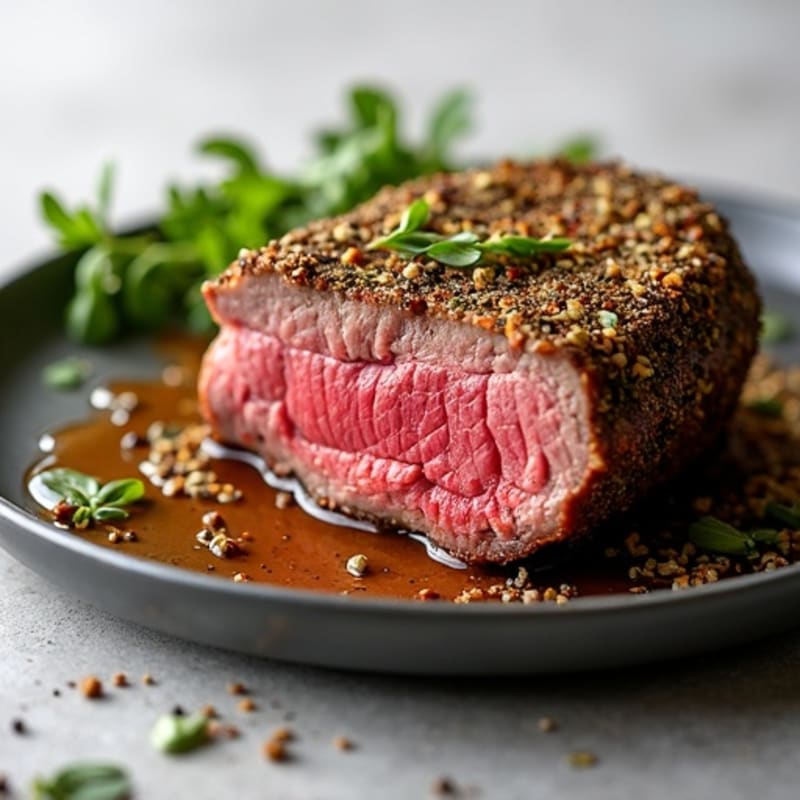 Herb-Crusted Pan-Seared Prime Rib