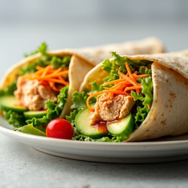 Fresh Spicy Tuna Wraps