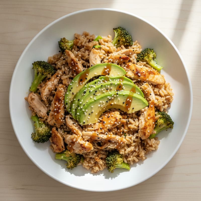 Rotisserie Chicken and Rice Bowl