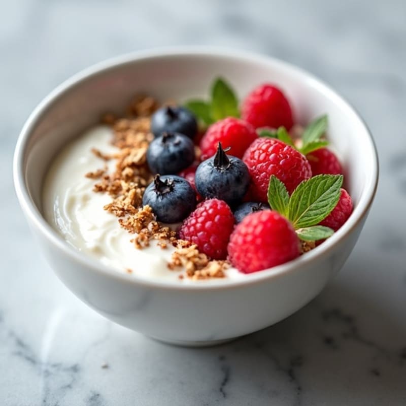 Silky Greek Yogurt Protein Bowl with Berries