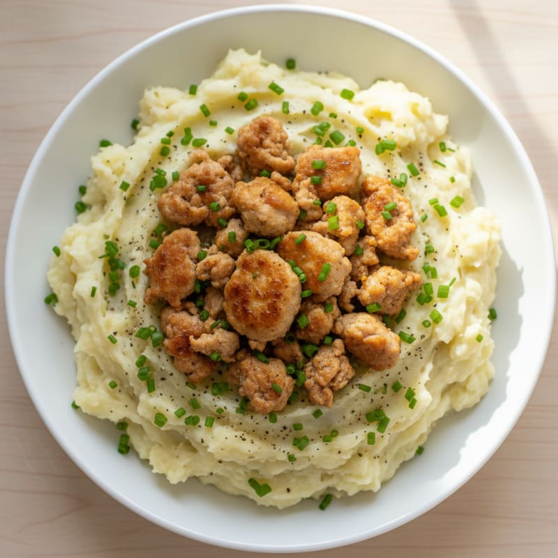 Garlic Mashed Potatoes with Chives