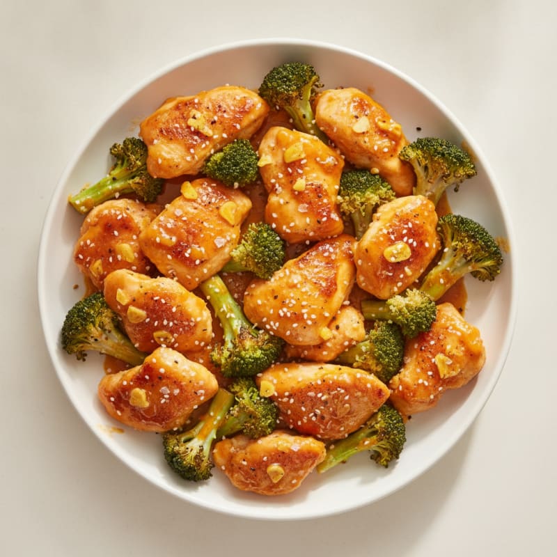 Baked Orange Chicken and Broccoli