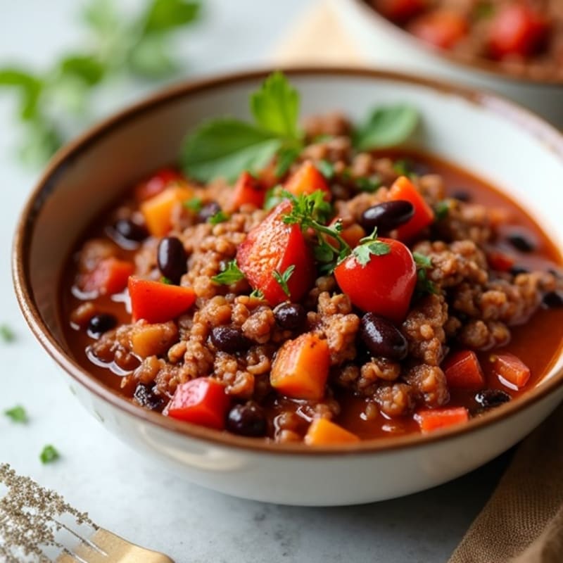Hearty Lean Beef and Bean Chili