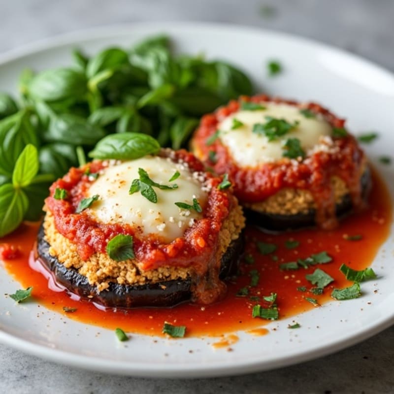 Crispy Baked Eggplant Parmesan with Fresh Herbs