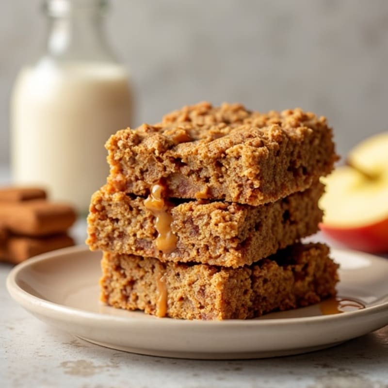 Baked Cinnamon-Spiced Apple Oat Bars