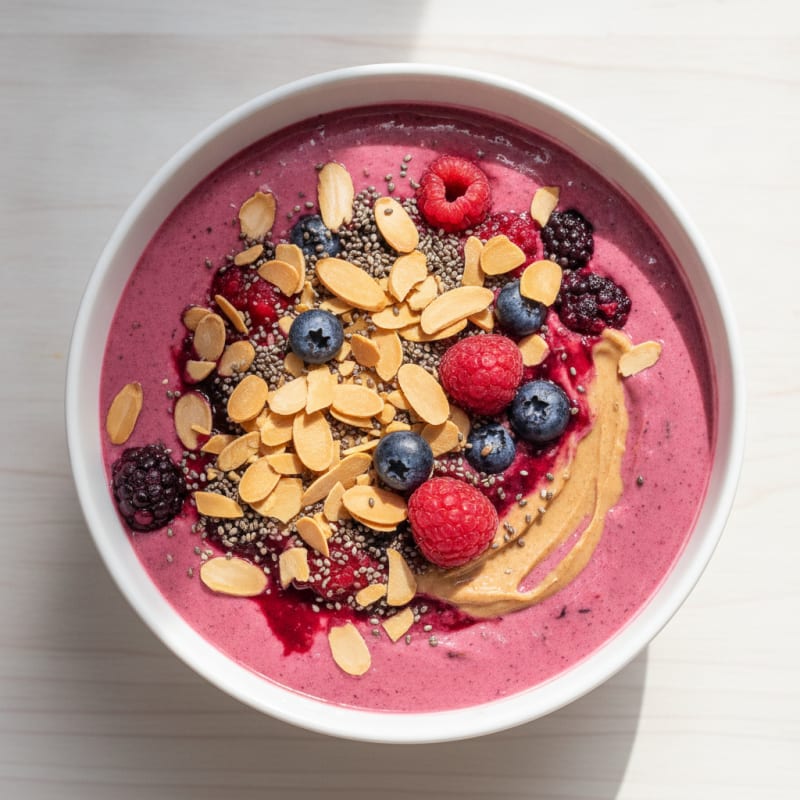 Berry Almond Smoothie Bowl