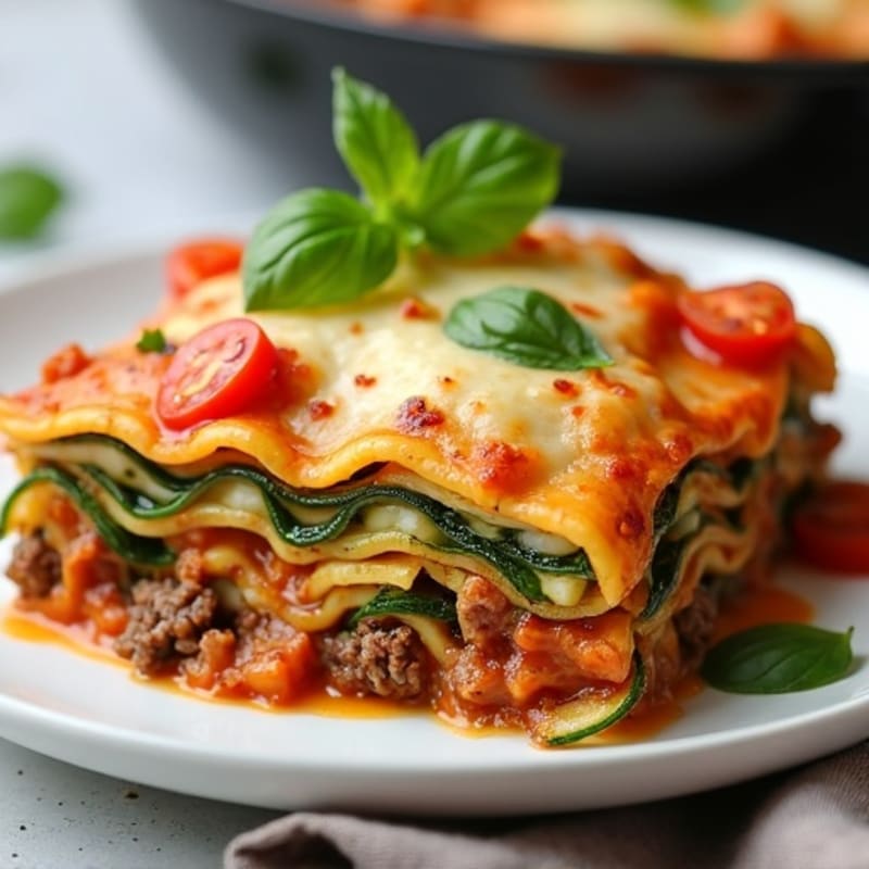 Hearty Lean Beef Skillet Lasagna with Creamy Ricotta