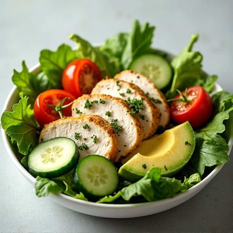 Crisp Avocado and Lemon Herb Chicken Salad
