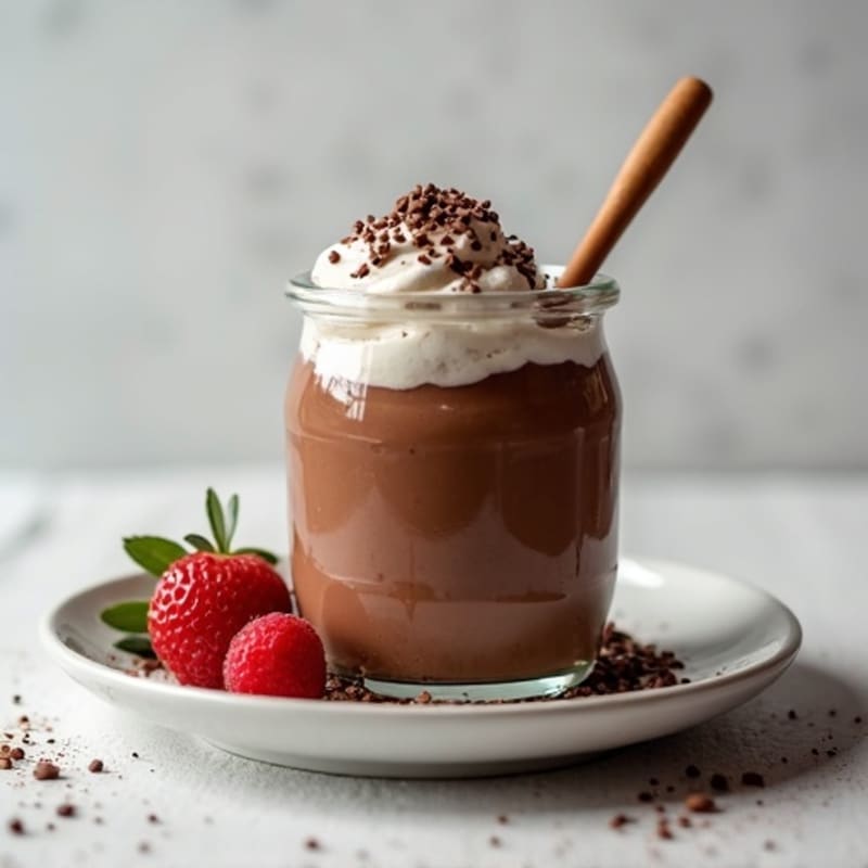 Silky Chocolate Protein Pudding with Greek Yogurt