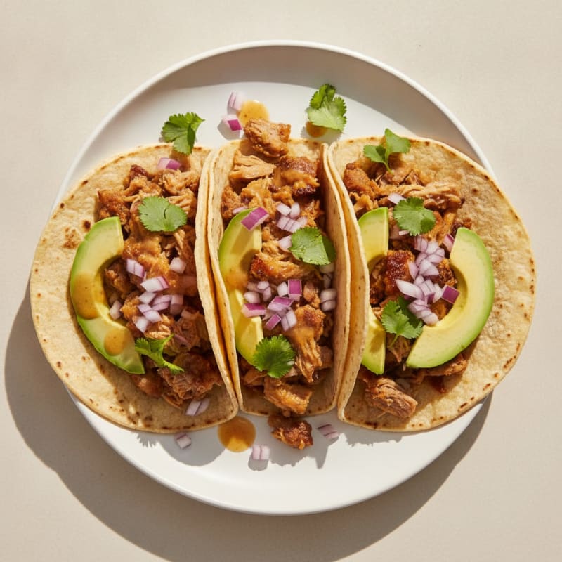 Slow-Cooked Pork Carnitas Tacos